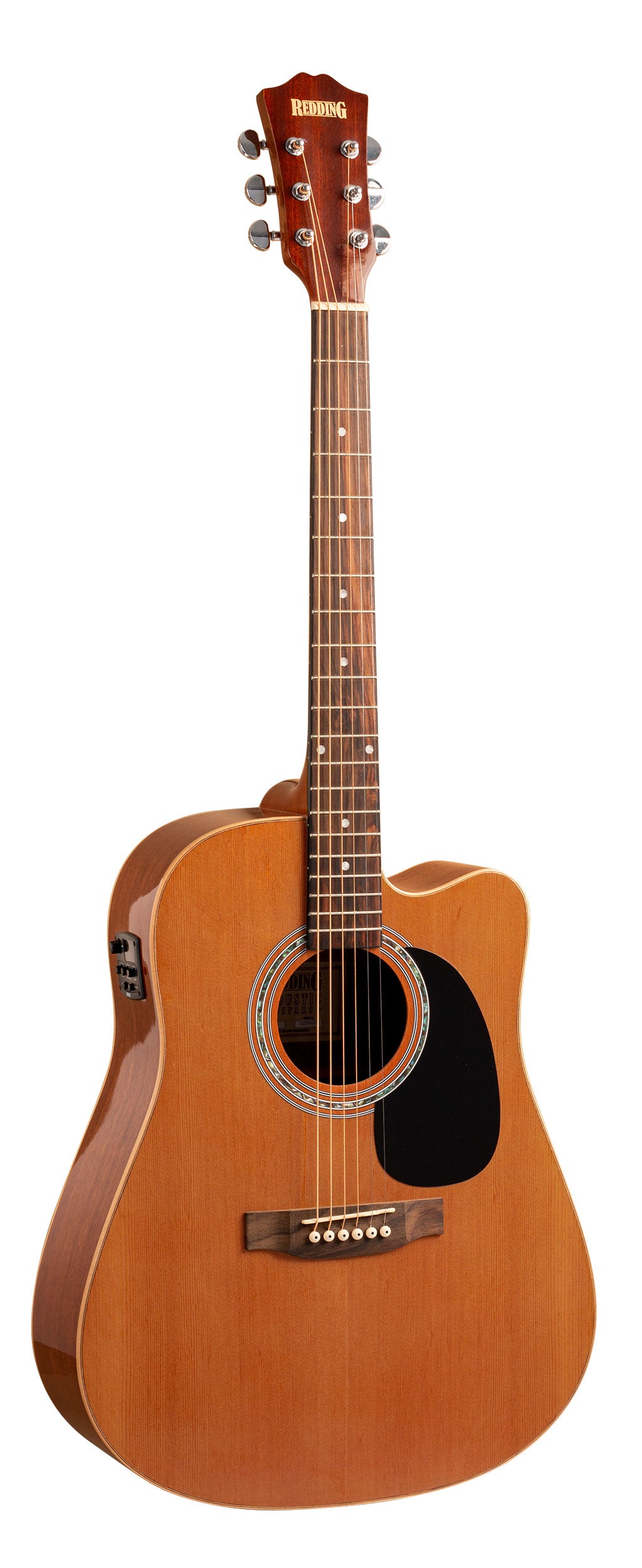 Redding | RED72CE | Dreadnought Electric/Acoustic Guitar | Natural Redding | RED72CE | Dreadnought Electric/Acoustic Guitar | Natural